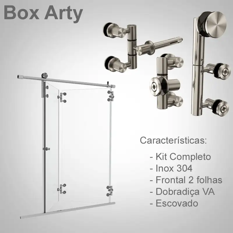 Frontal 2 Folhas Escovado